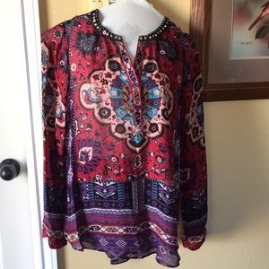 Hale Bob Silk Blouse-EUC